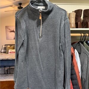 Men's Gray Half-Zip Sweater